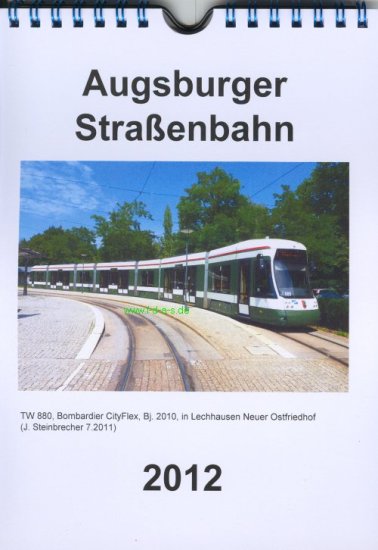 Kalender 2012 der Augsburger Straßenbahn - zum Schließen ins Bild klicken