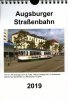 Kalender 2019 der Augsburger Straßenbahn